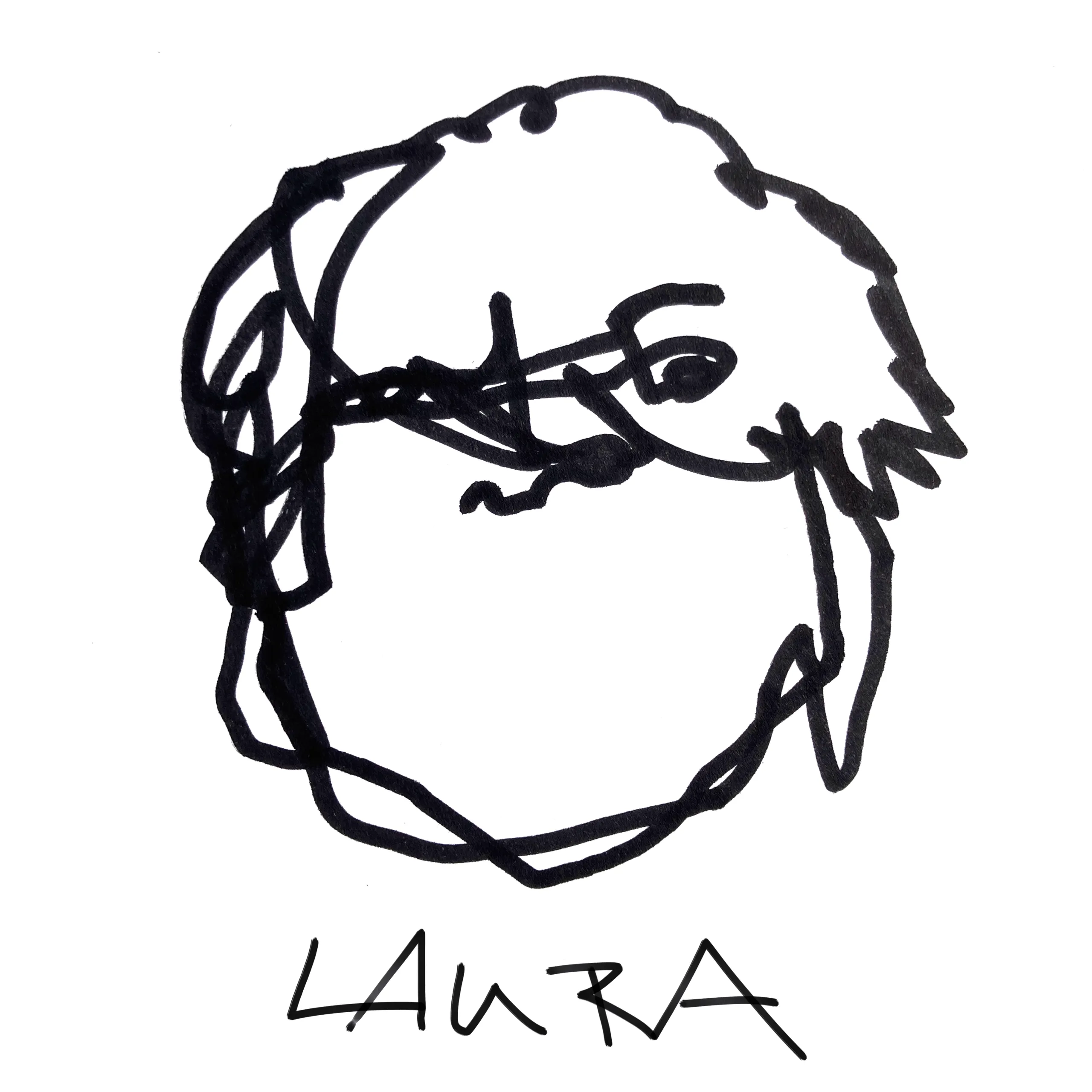 Blind-Portrait von Laura