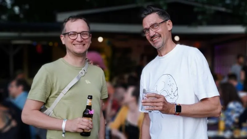 Gründer der Hamburger Softwareentwicklungsfirma auf dem Sommerfest