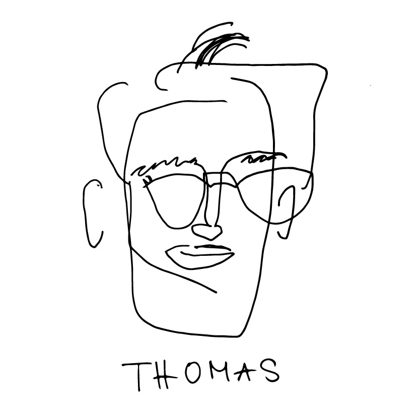 Blind-Portrait von Thomas