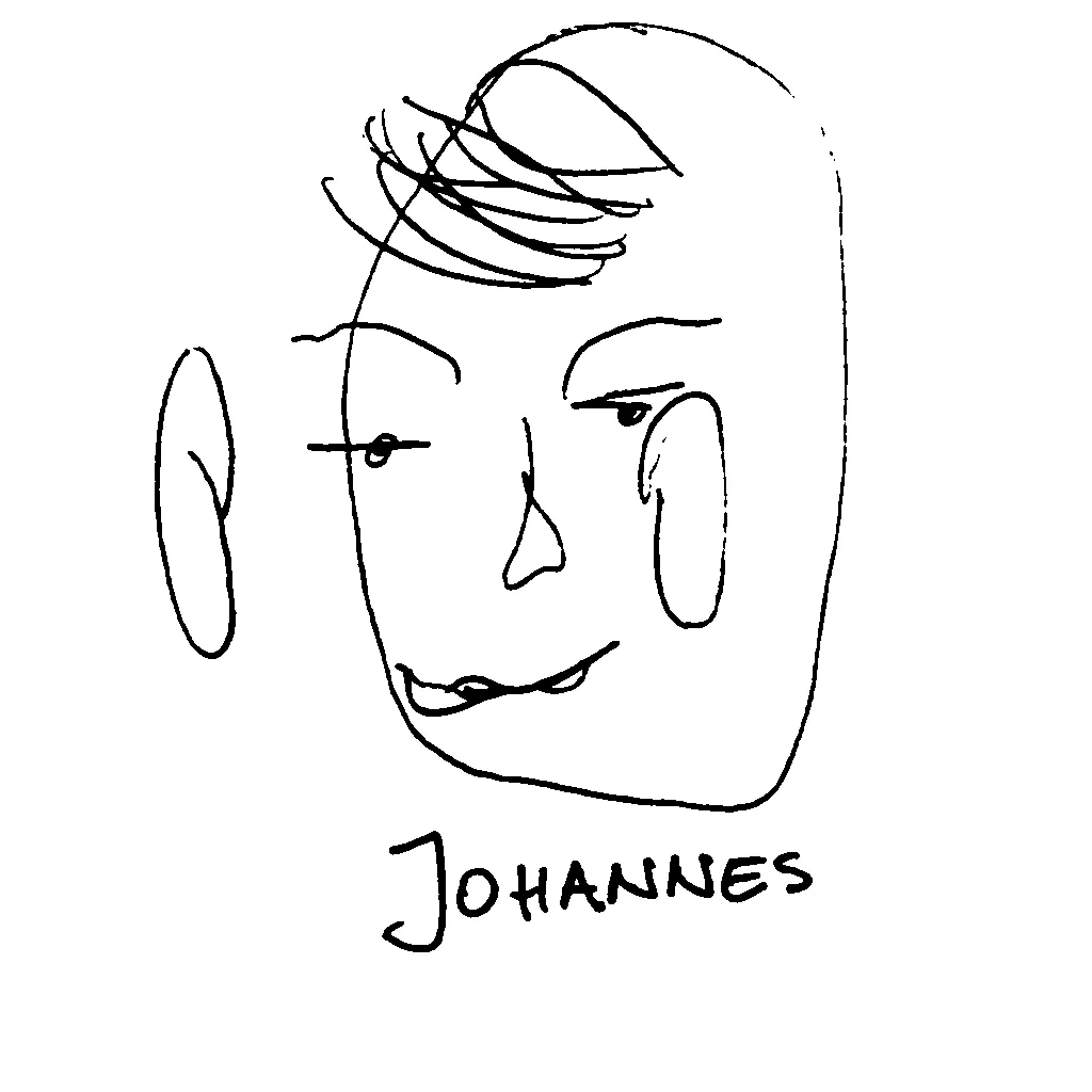 Blind-Portrait von Johannes