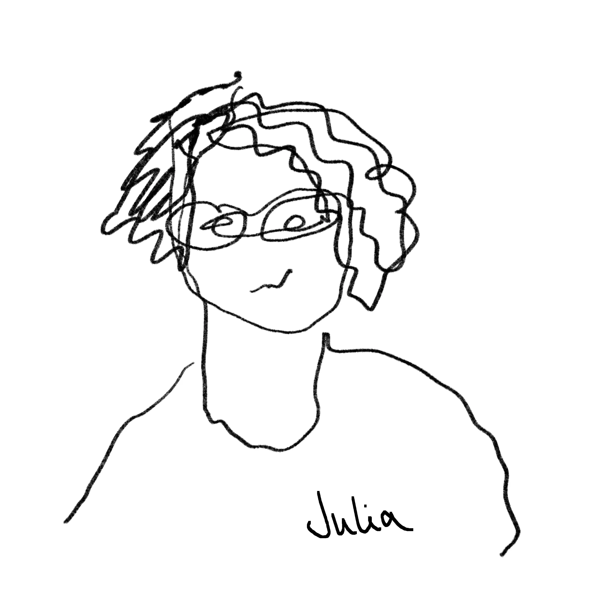 Blind-Portrait von Julia